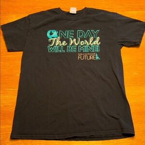 Gildan Black Short Sleeve Tee with Vintage Typography Cheer
